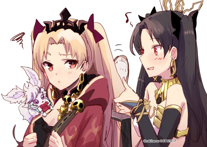 ereshkigal, ishtar, and fou (fate and 1 more) drawn by yukiyanagi_raki