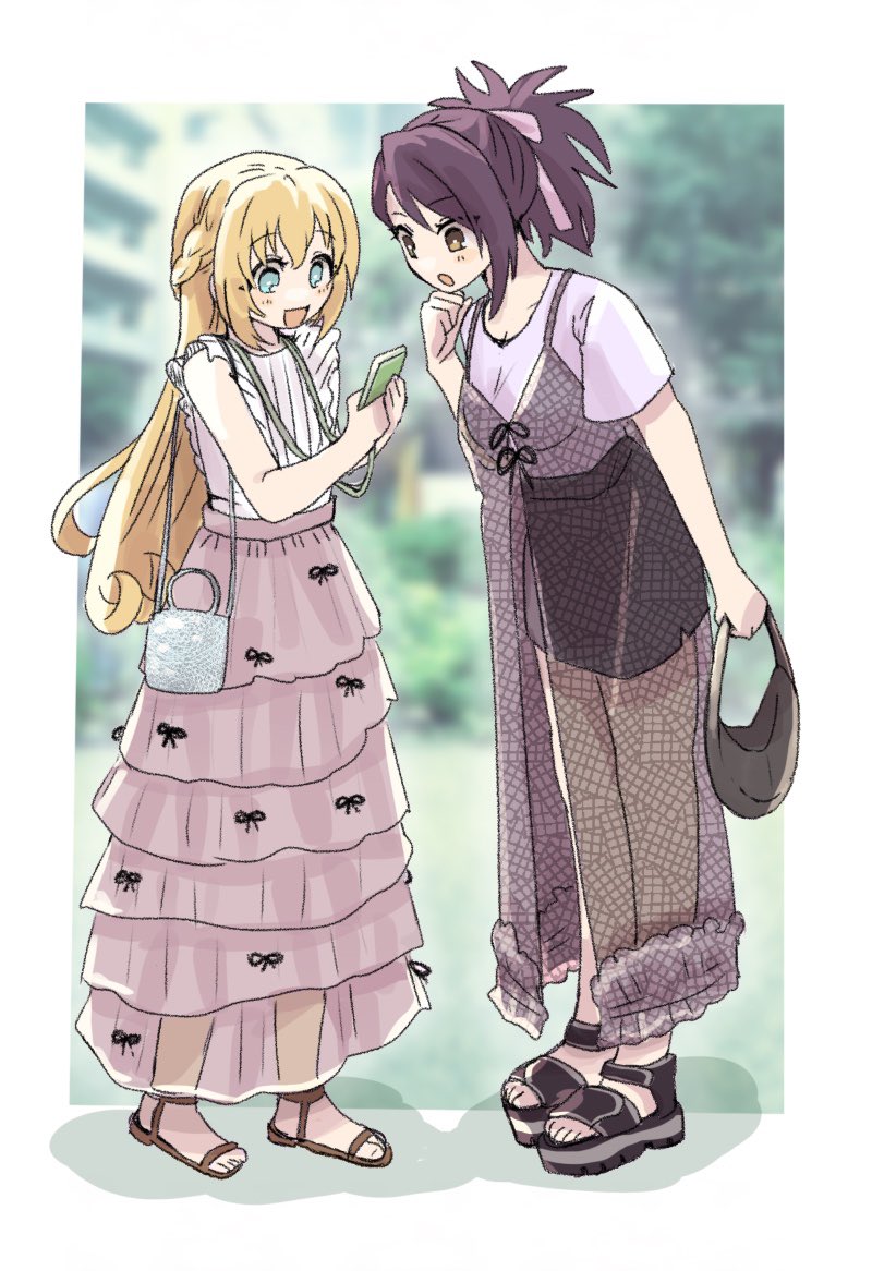 colette brunel and fujibayashi sheena (tales of and 1 more) drawn by mametaro_(ma_me_ta_ro)