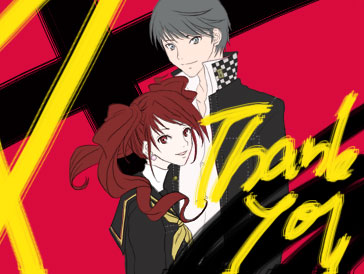 narukami yu and kujikawa rise (persona and 1 more) drawn by yama_(yamatoko)