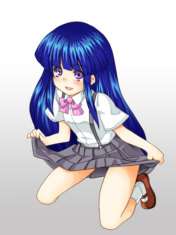 furude rika (higurashi no naku koro ni) drawn by ta_ki