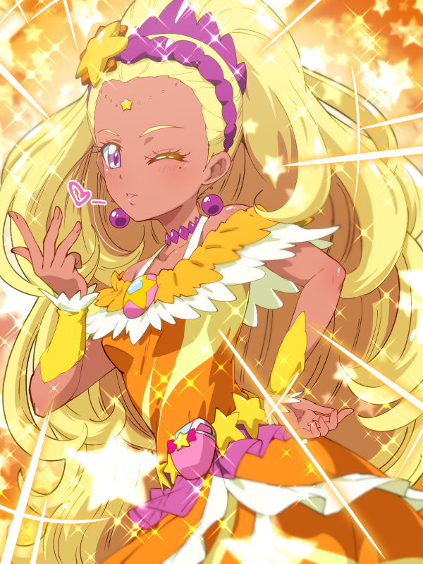 amamiya elena and cure soleil (precure and 1 more) drawn by tj-type1