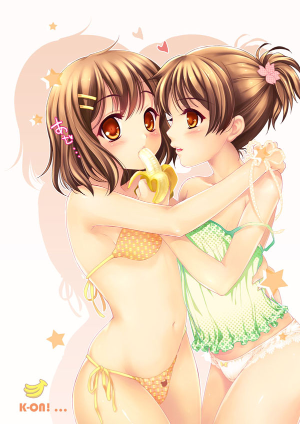 hirasawa yui and hirasawa ui (k-on!) drawn by miiru
