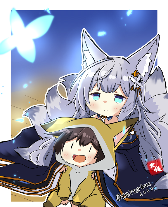 kaga and shinano (kantai collection and 1 more) drawn by taisa_(kari)