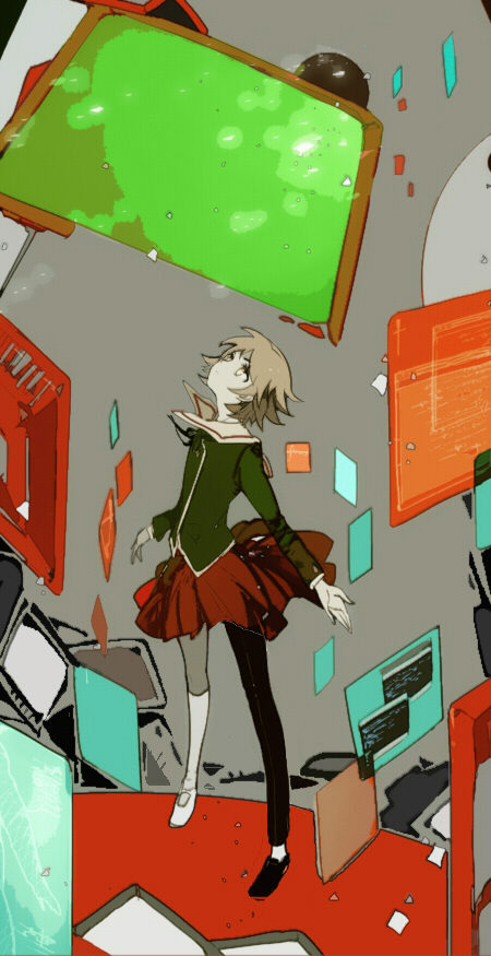 fujisaki chihiro (danganronpa and 1 more) drawn by suou_(sdurorhr)