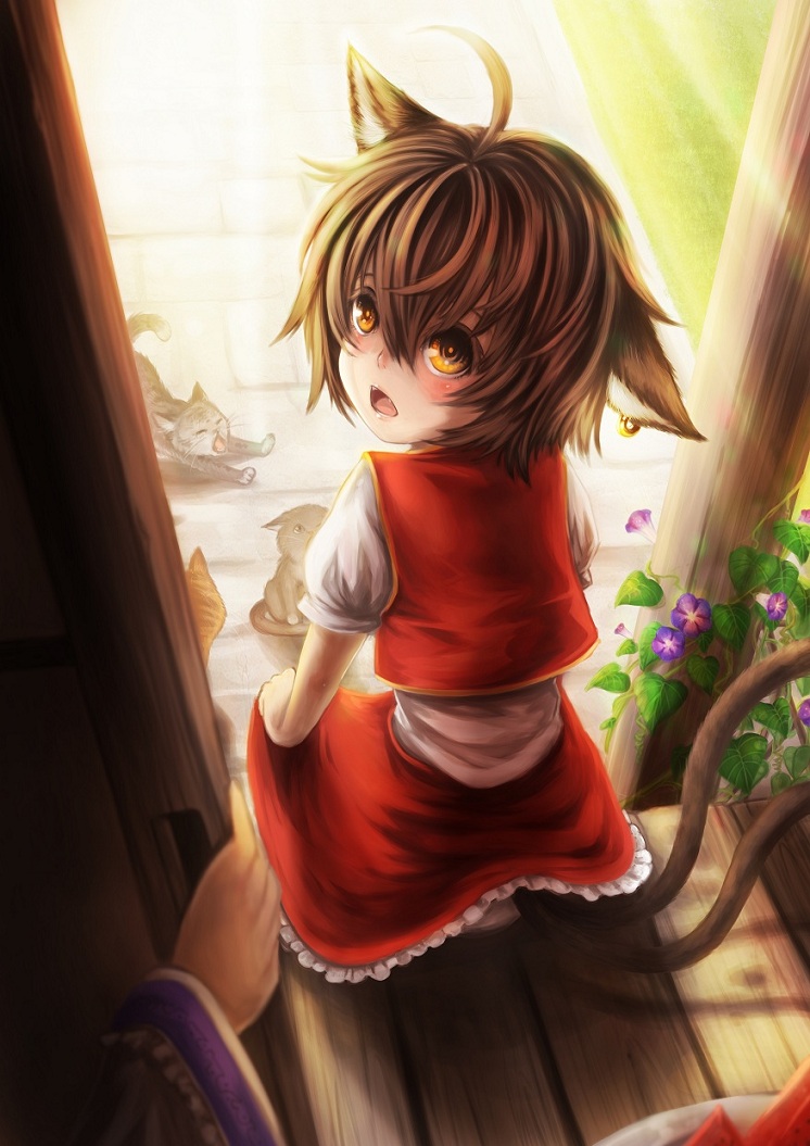 yakumo ran and chen (touhou) drawn by ks_(xephyrks)