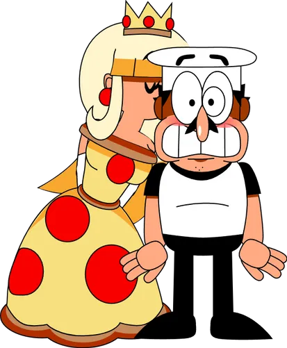 peppino spaghetti and pizza princess (original and 1 more) drawn by tinytoxicwaste101
