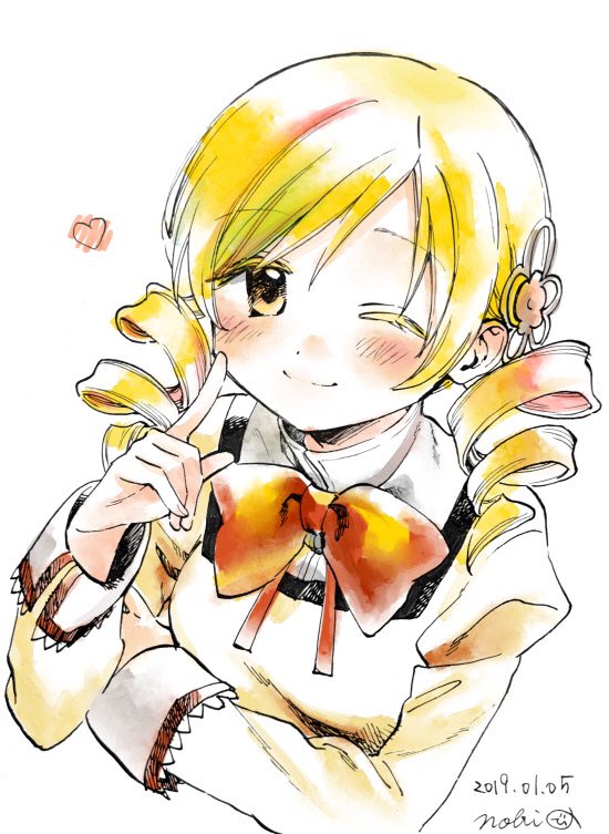 tomoe mami (mahou shoujo madoka magica) drawn by no+bi=