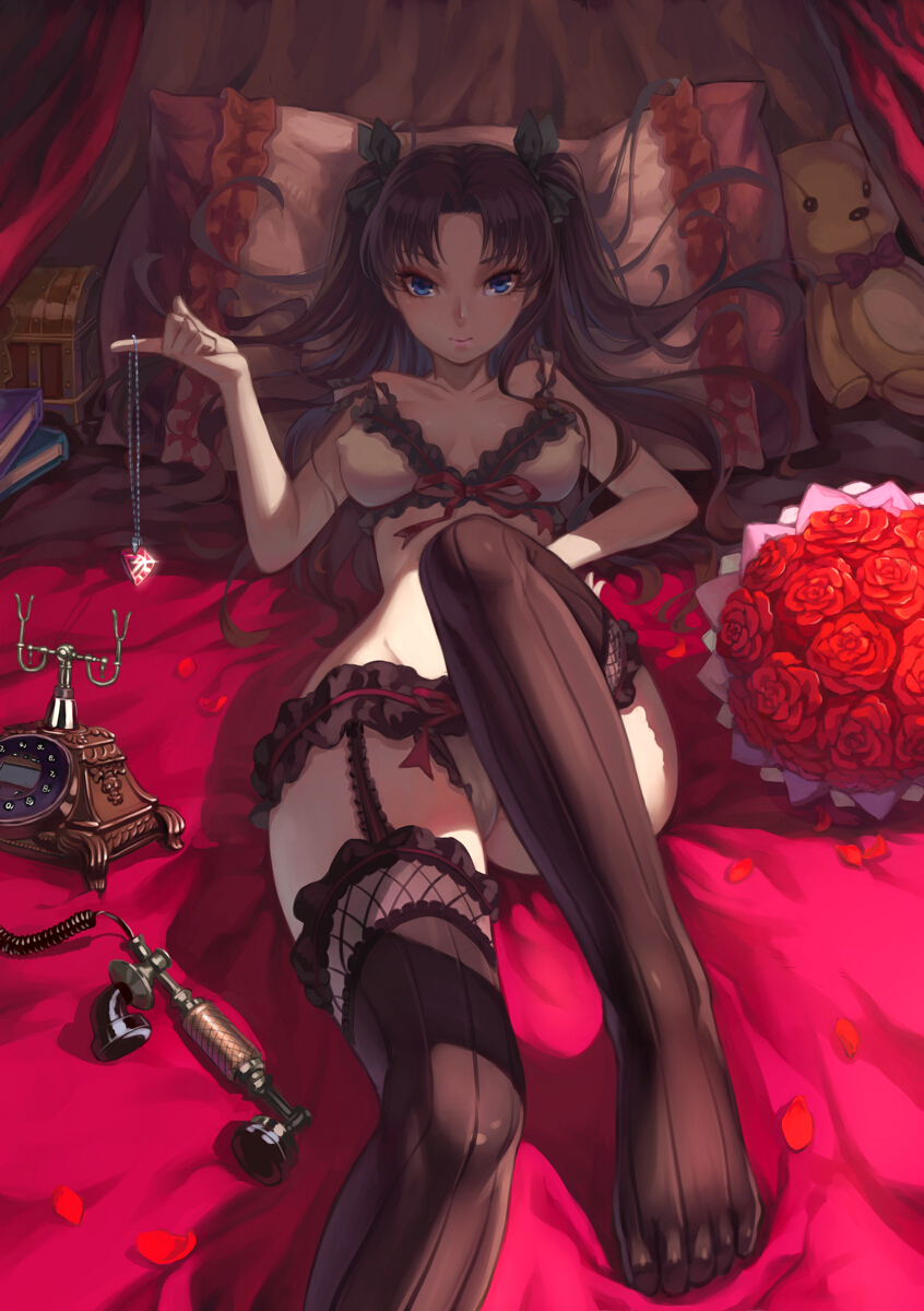 tohsaka rin (fate and 1 more) drawn by bojue_yu_yaojing_695657