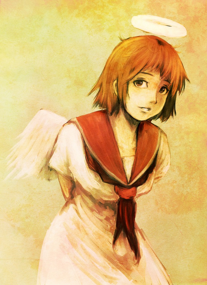 rakka (haibane renmei) drawn by nicorosberg07