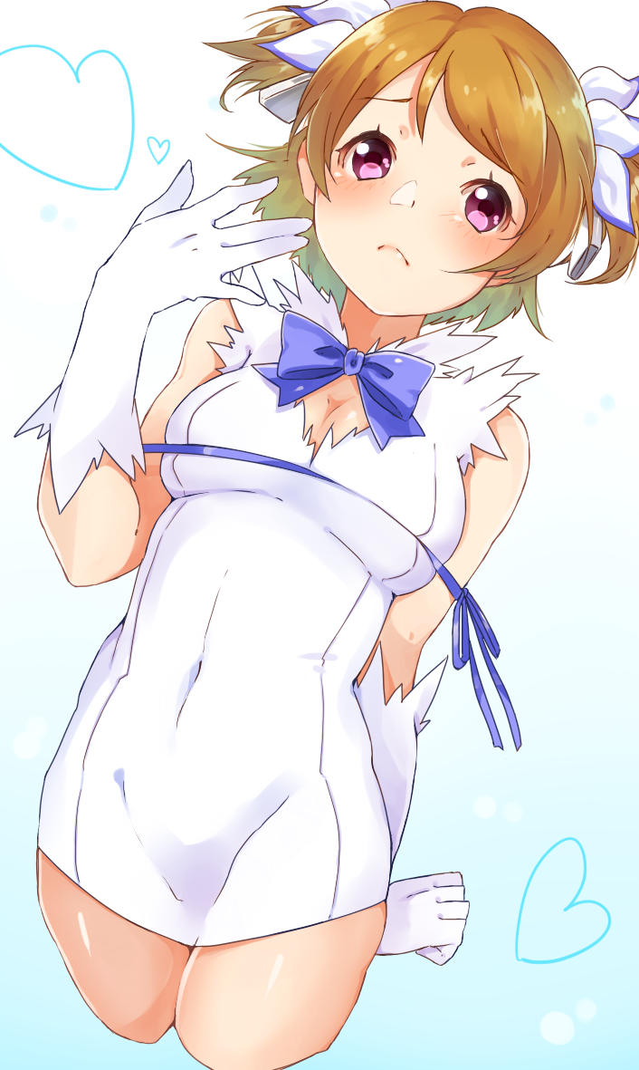 koizumi hanayo and hestia (love live! and 2 more) drawn by sakurazaka