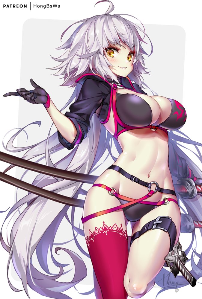 jeanne d'arc alter (fate and 1 more) drawn by hong_(white_spider)