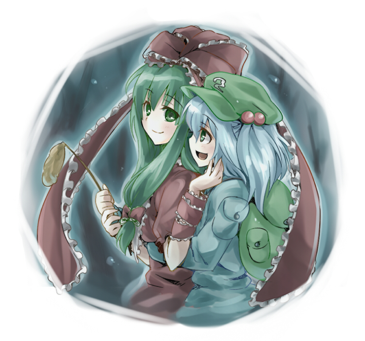 kawashiro nitori and kagiyama hina (touhou) drawn by kiji_(manekinuko-tei)
