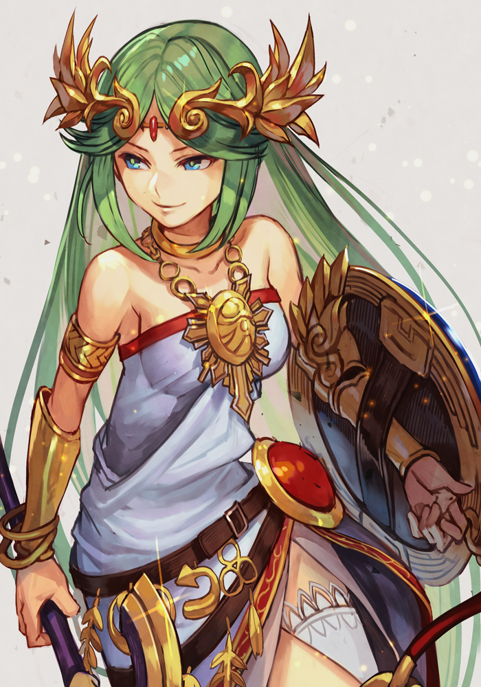 palutena (kid icarus and 1 more) drawn by hungry_clicker