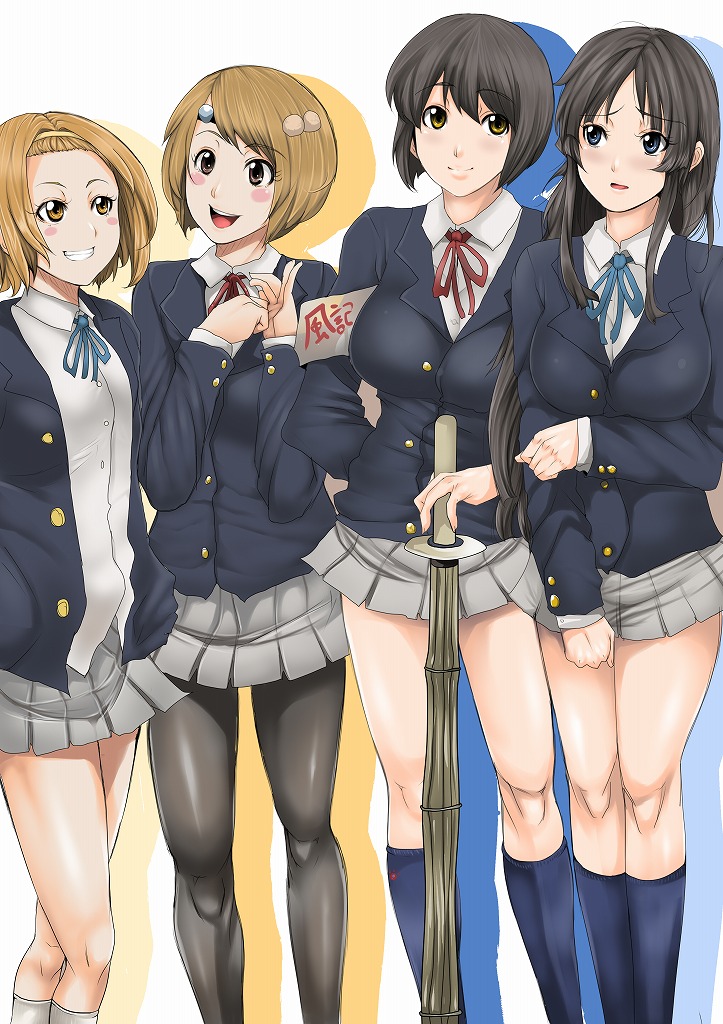 akiyama mio, tainaka ritsu, chloe valens, and norma beatty (k-on! and 2 more) drawn by cholesenel