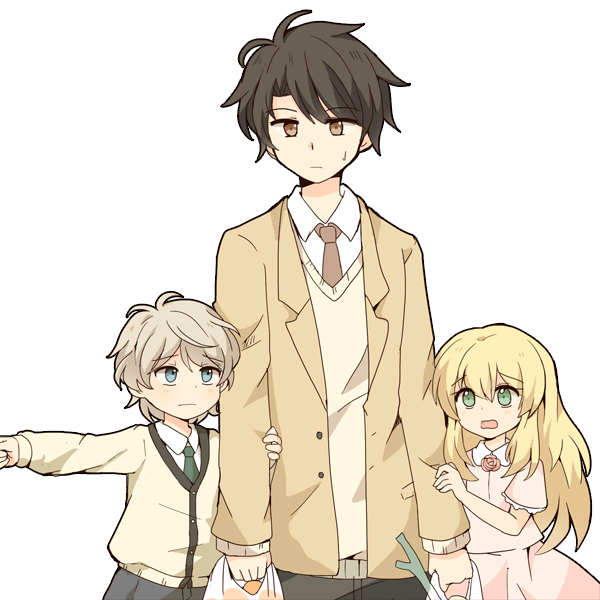 slaine troyard, kaizuka inaho, and asseylum vers allusia (aldnoah.zero) drawn by rabi_(swordofthestone)