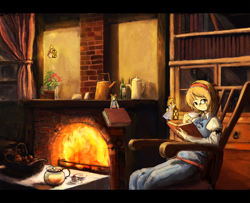 alice margatroid and shanghai doll (touhou) drawn by you_shimizu