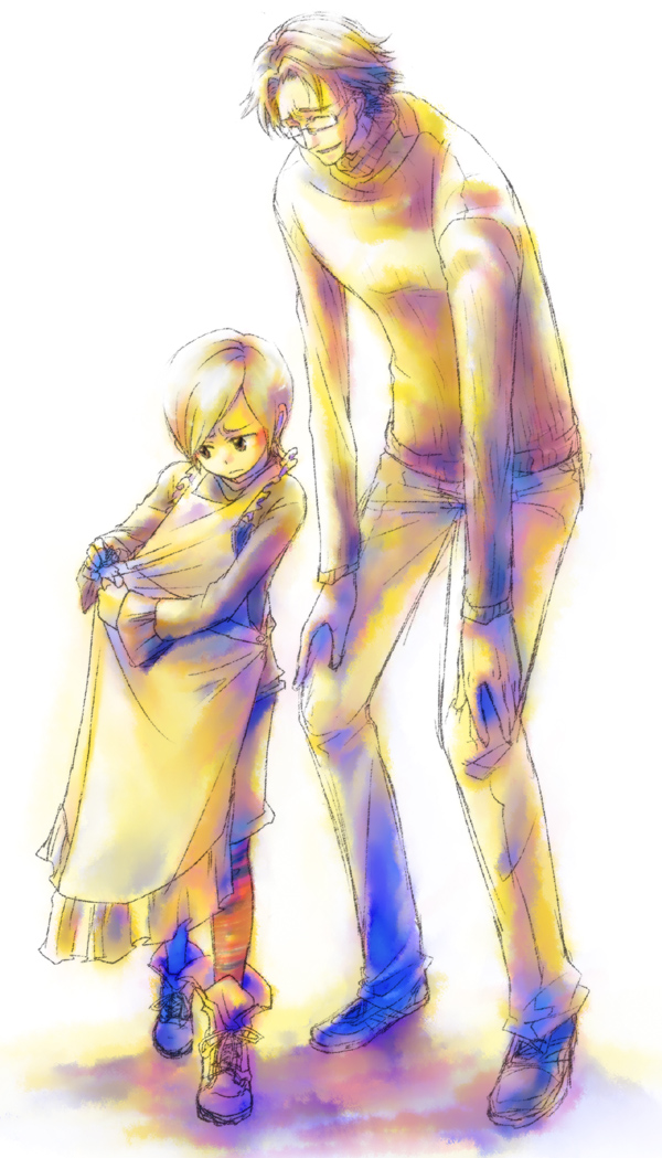 sunny emmerich and hal emmerich (metal gear and 2 more) drawn by matsu_(nia)