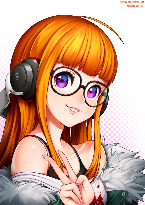 sakura futaba (persona and 1 more) drawn by neocoill