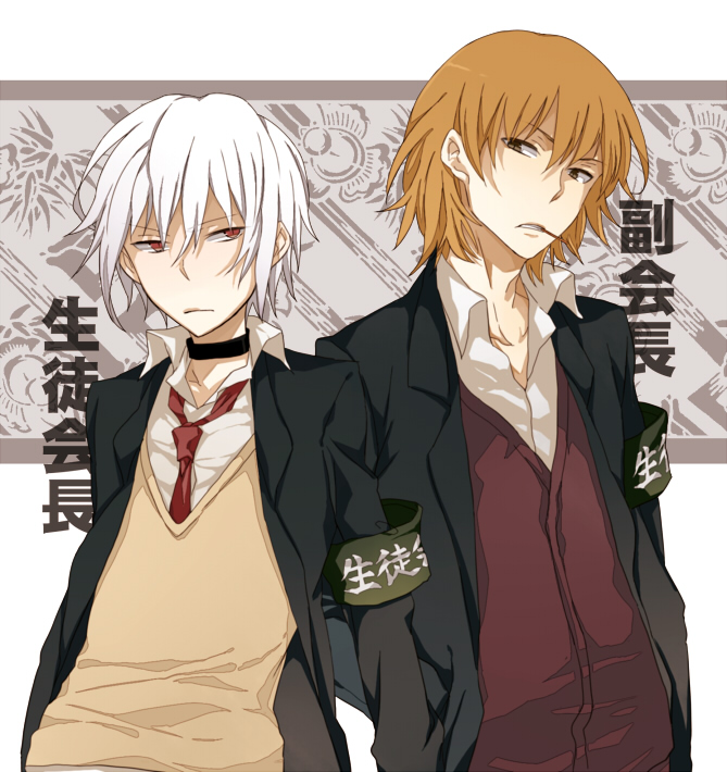 accelerator and kakine teitoku (toaru majutsu no index) drawn by issa_(sorako45)