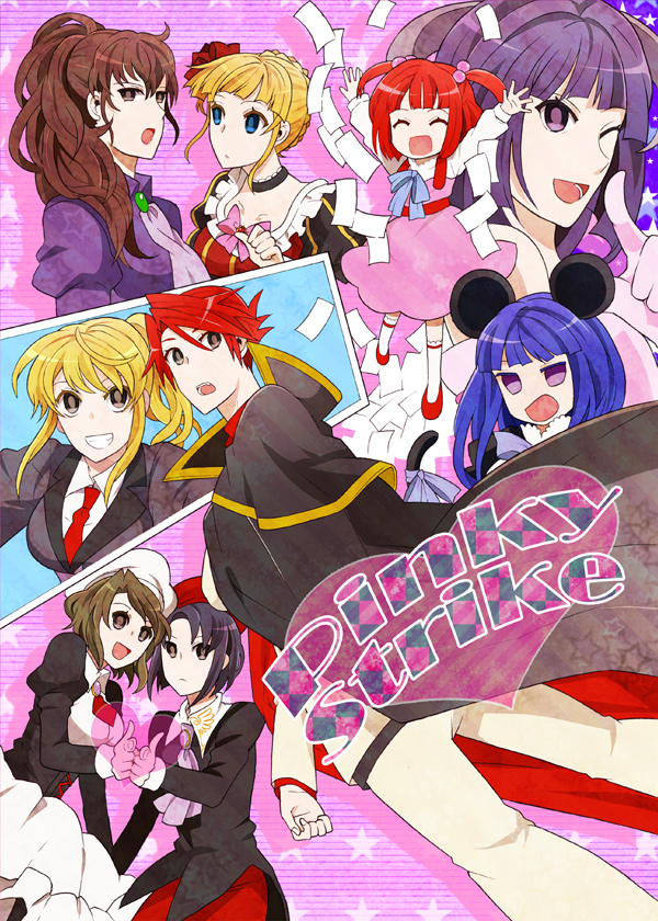 beatrice, ushiromiya battler, ushiromiya ange, frederica bernkastel, ushiromiya jessica, and 4 more (umineko no naku koro ni) drawn by tiihatanono
