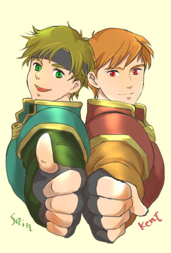 kent and sain (fire emblem and 1 more) drawn by yukiot_main