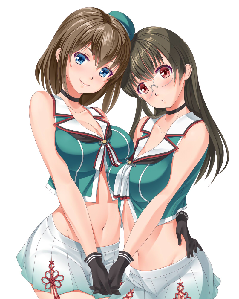 maya, choukai, maya kai ni, and choukai kai ni (kantai collection) drawn by hammerman_benkei