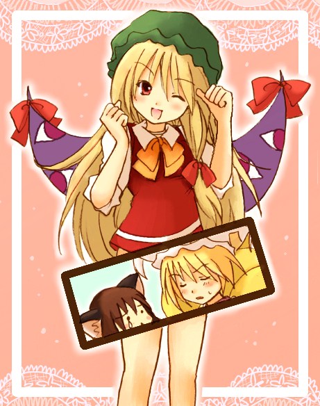 yakumo yukari, yakumo ran, and chen (touhou) drawn by eijima_moko