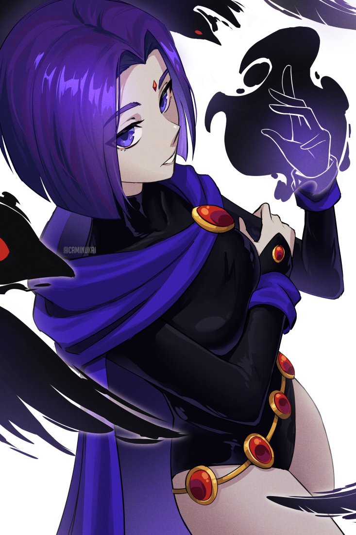 raven (dc comics and 1 more) drawn by caminukai