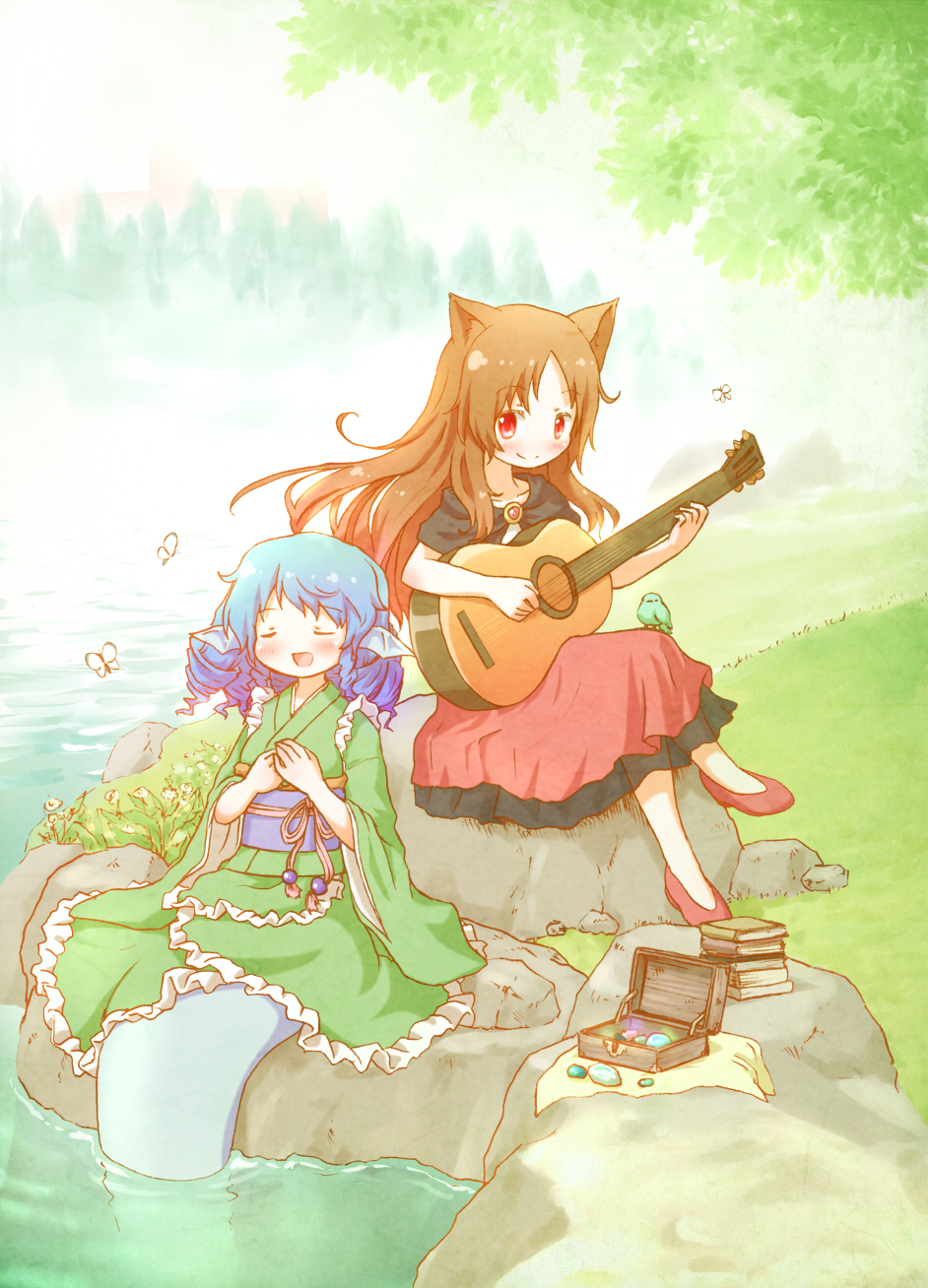imaizumi kagerou and wakasagihime (touhou) drawn by arinu | Danbooru