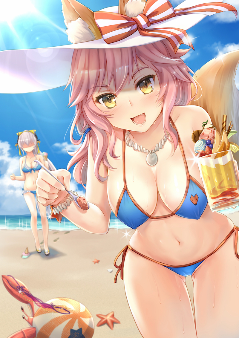 tamamo, kiyohime, and tamamo no mae (fate and 1 more) drawn by yuemanhuaikong