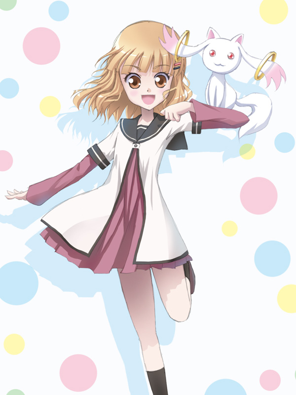 kyubey, oomuro sakurako, and katou emiri (mahou shoujo madoka magica and 1 more) drawn by leshade_entis