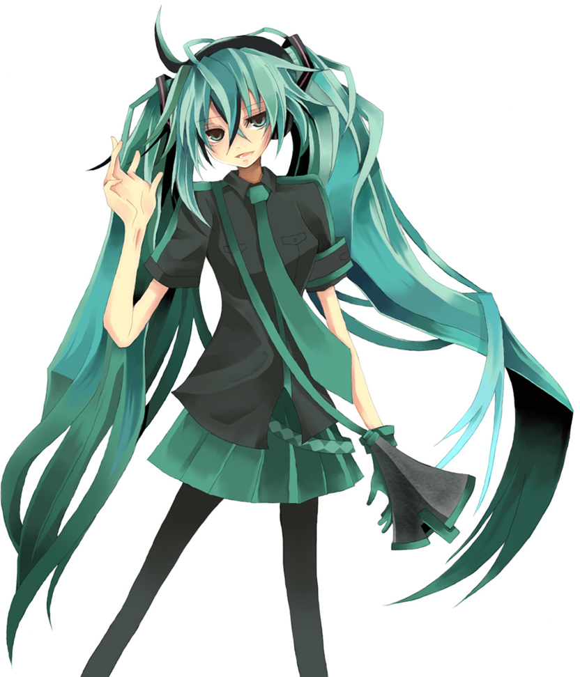 hatsune miku (vocaloid and 1 more) drawn by aikotouki-akira