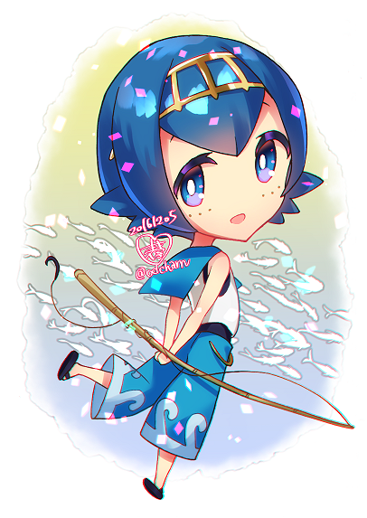 lana (pokemon and 1 more) drawn by ooha_maiko