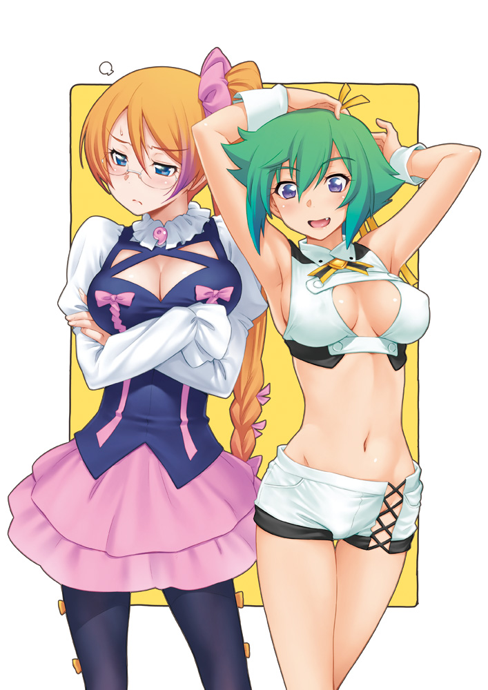 zessica wong and mix (aquarion and 1 more) drawn by kazuma_muramasa