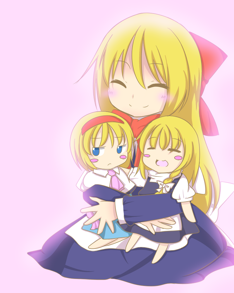 kirisame marisa, alice margatroid, and goliath doll (touhou) drawn by zizz_(egoisto)