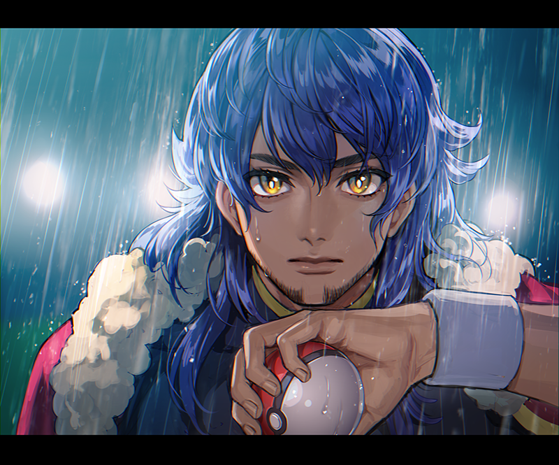 leon (pokemon and 1 more) drawn by meiji_(meiji770)