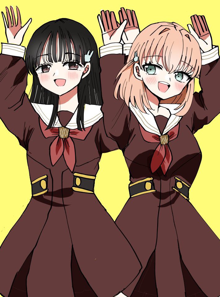 hinoshita kaho and nirei nozomi (love live! and 1 more) drawn by rikku_ito