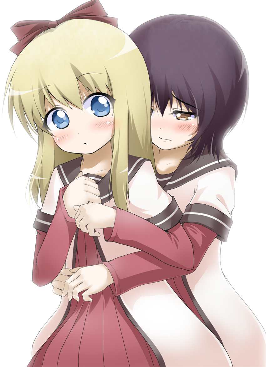toshinou kyouko and funami yui (yuruyuri) drawn by mocchisake
