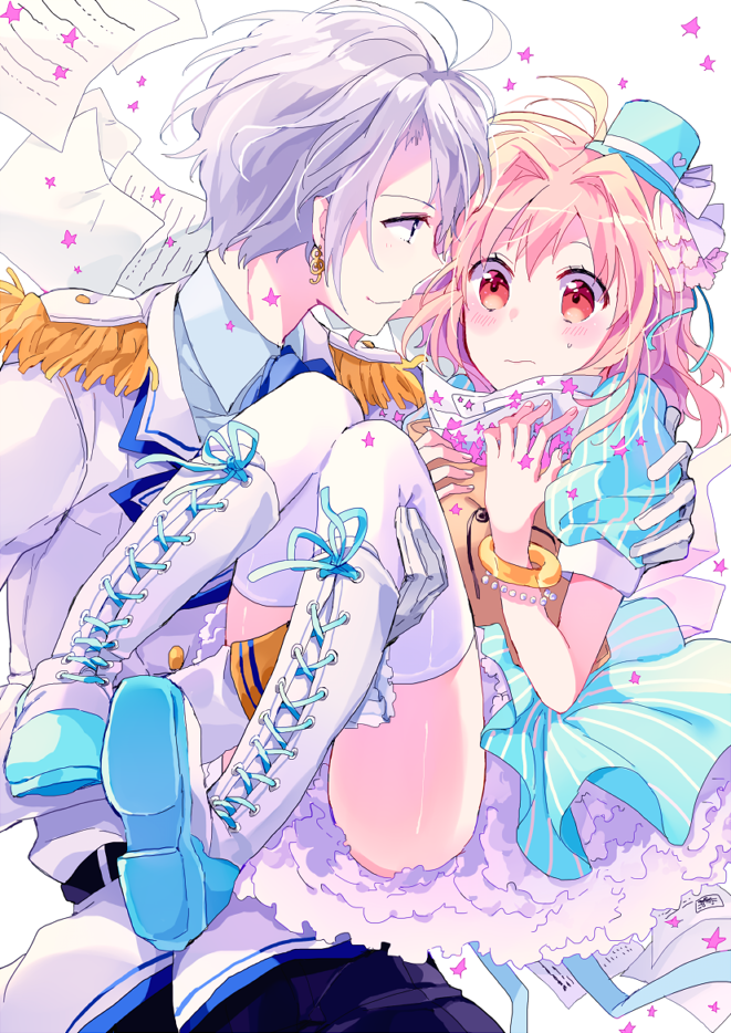 yaotome gaku and takanashi tsumugi (idolish7) drawn by bcoca