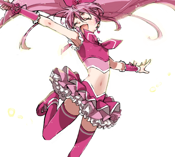 houjou hibiki and cure melody (precure and 1 more) drawn by nakagawa_waka