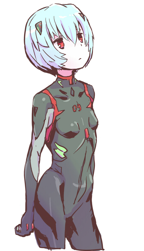 ayanami rei (neon genesis evangelion and 2 more) drawn by tonmoh