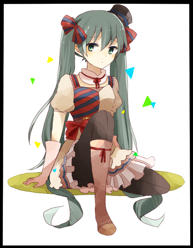 hatsune miku and ennui heiwa miku (vocaloid) drawn by setomoti