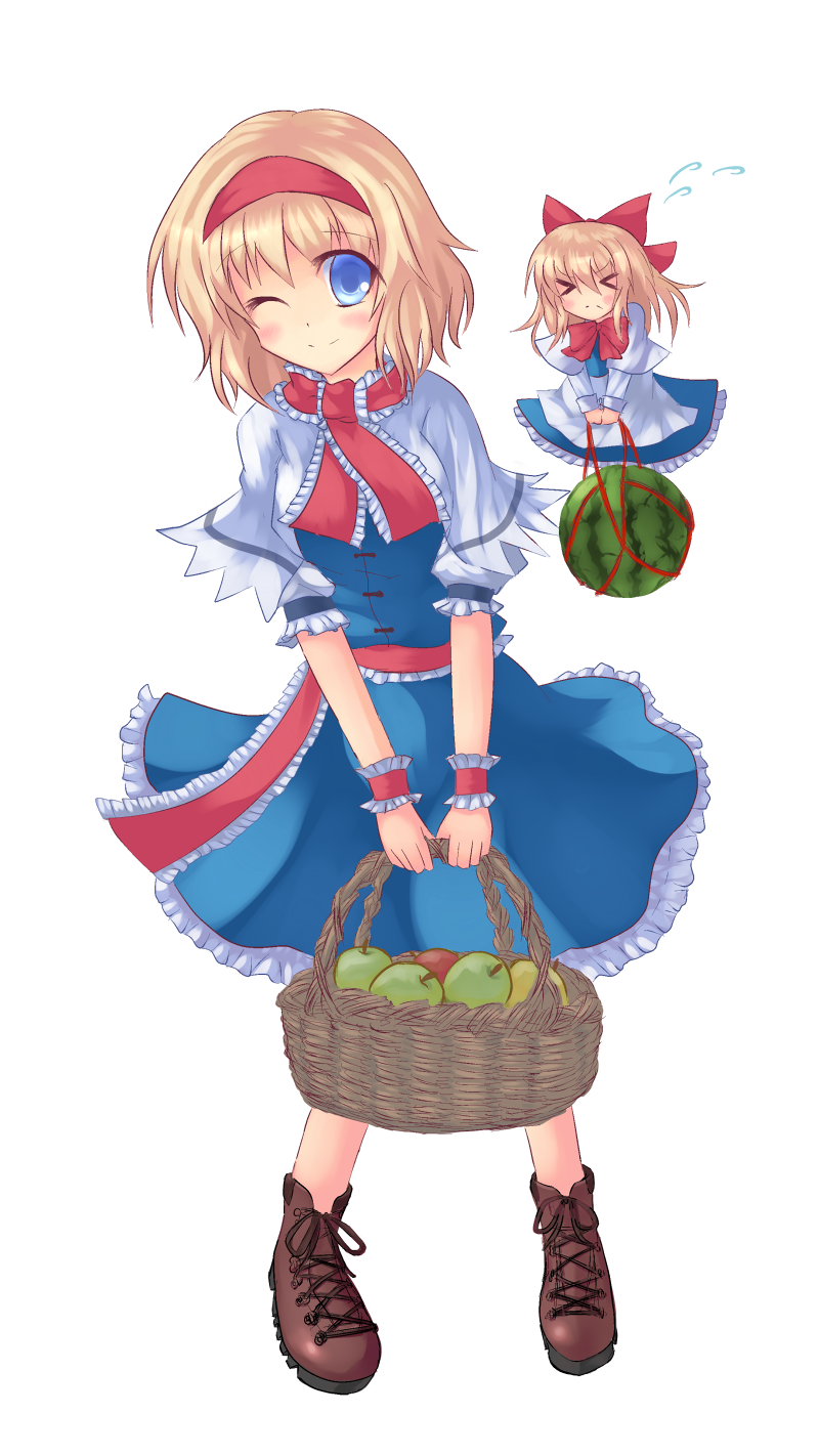 alice margatroid and shanghai doll (touhou) drawn by aliage