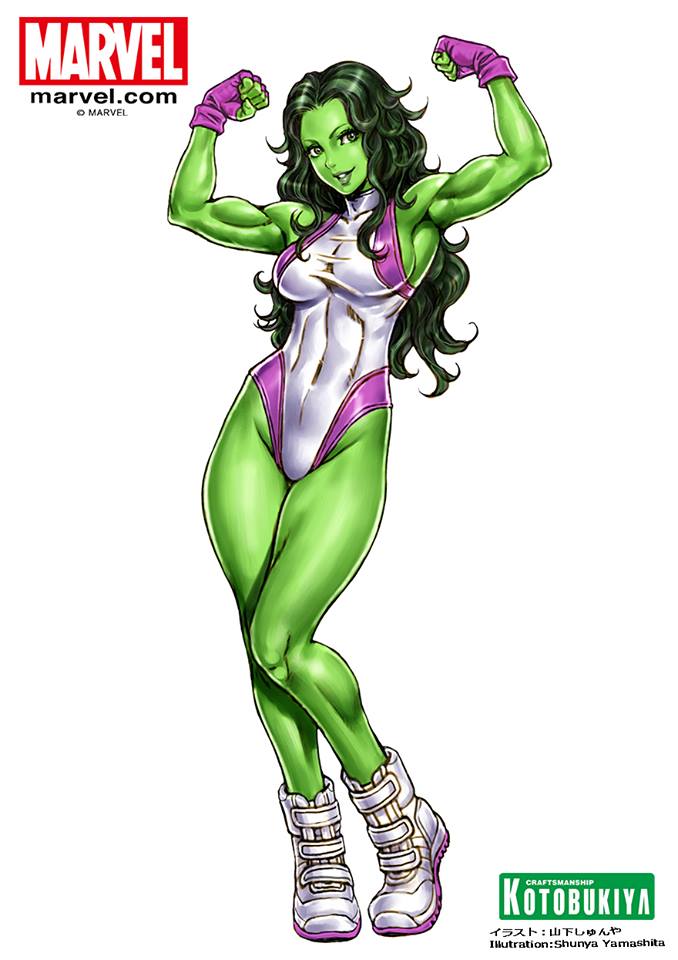 she-hulk and jennifer walters (marvel and 1 more) drawn by yamashita_shun'ya