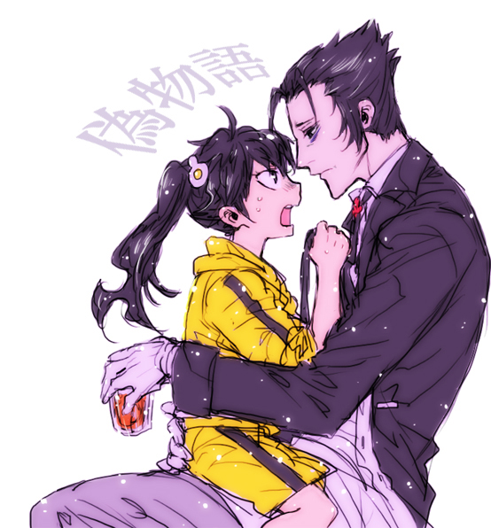 araragi karen and kaiki deishuu (monogatari and 1 more) drawn by masafumi
