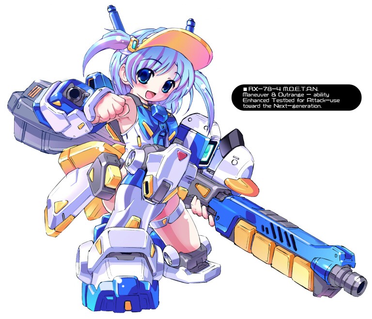 pastel ink and gundam g04 (gundam and 2 more) drawn by kakoi_kazuhiko