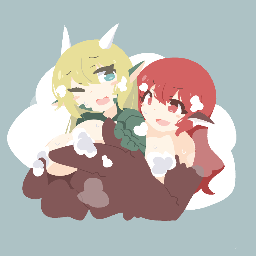 fio-chan and emilia (original) drawn by big_o_pants