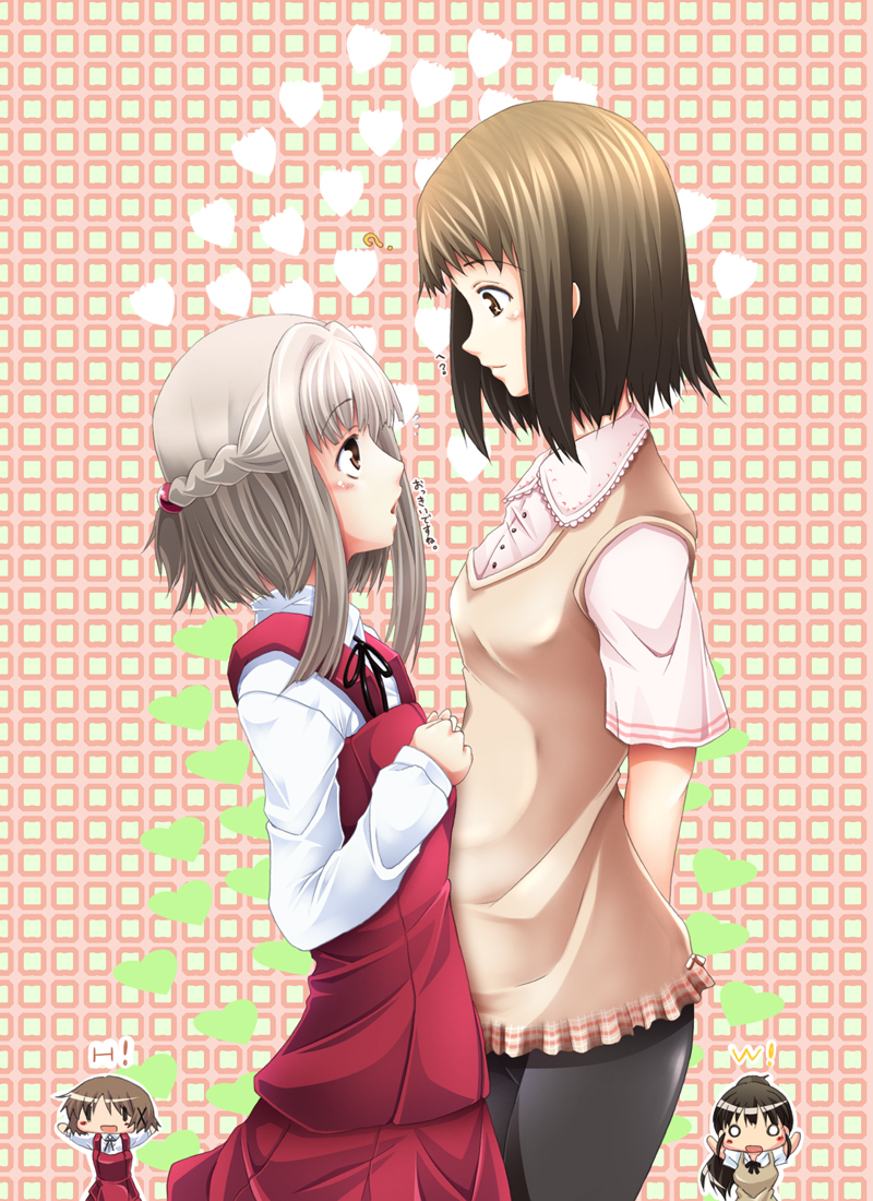 yuno, taneshima popura, nazuna, asumi kana, and takanashi nazuna (working!! and 1 more) drawn by borijoikun