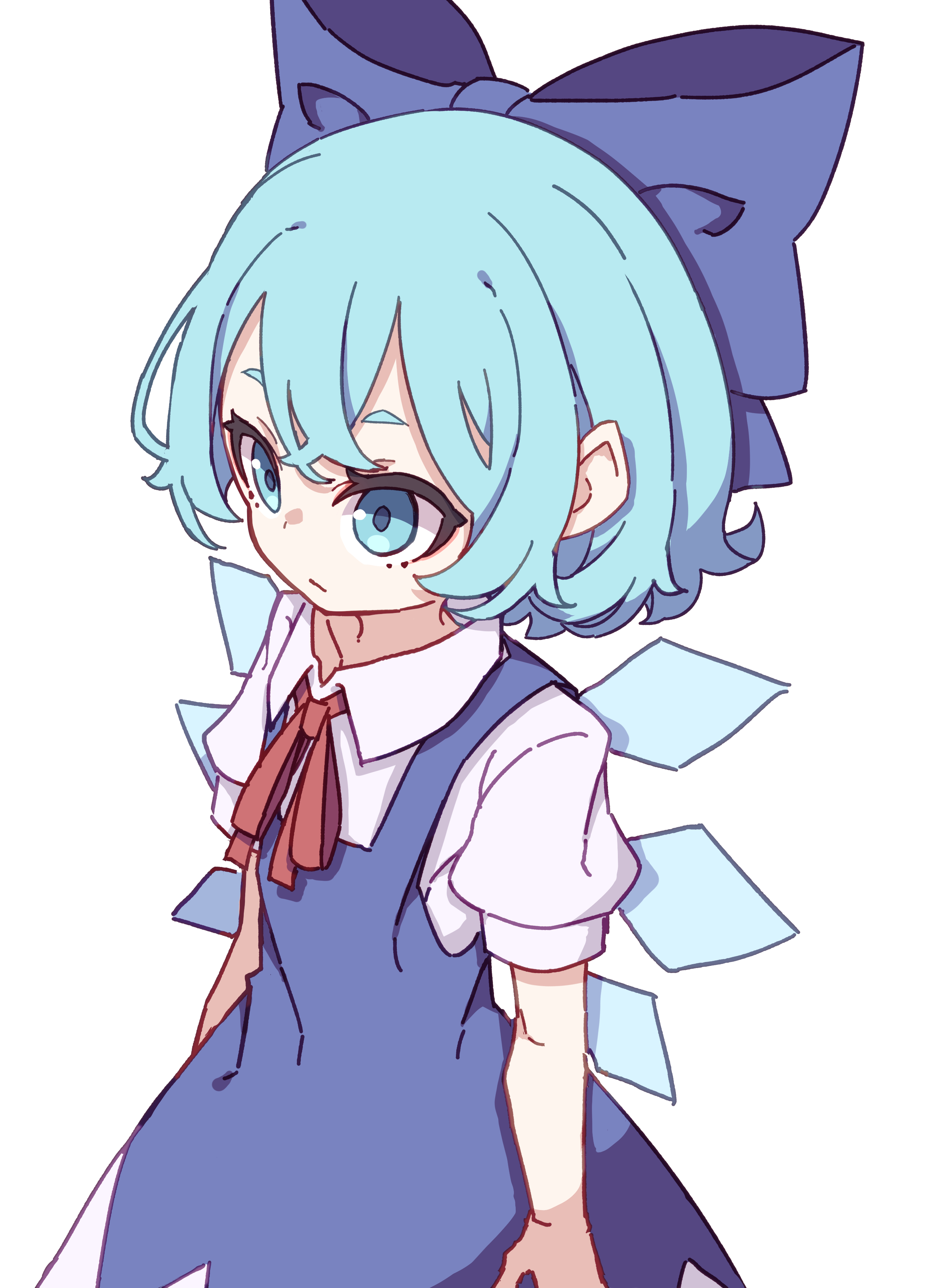 cirno (touhou) drawn by kame_(kamepan44231) | Danbooru