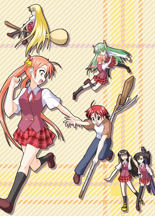 evangeline a.k. mcdowell, kagurazaka asuna, sakurazaki setsuna, konoe konoka, negi springfield, and 2 more (mahou sensei negima!) drawn by mikagami_sou